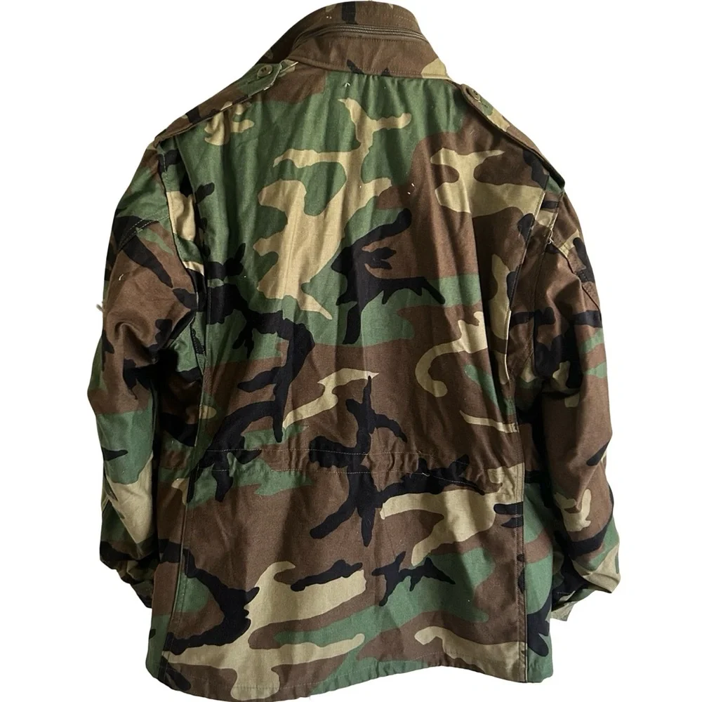 Men’s Vintage Golden Mfg. Co. Green Camo Water Resistant Hooded Jacket Coat